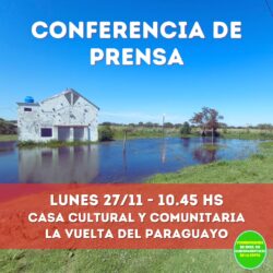 CONFERENCIA DE PRENSA: EMERGENCIA HÍDRICA EN LA COSTA